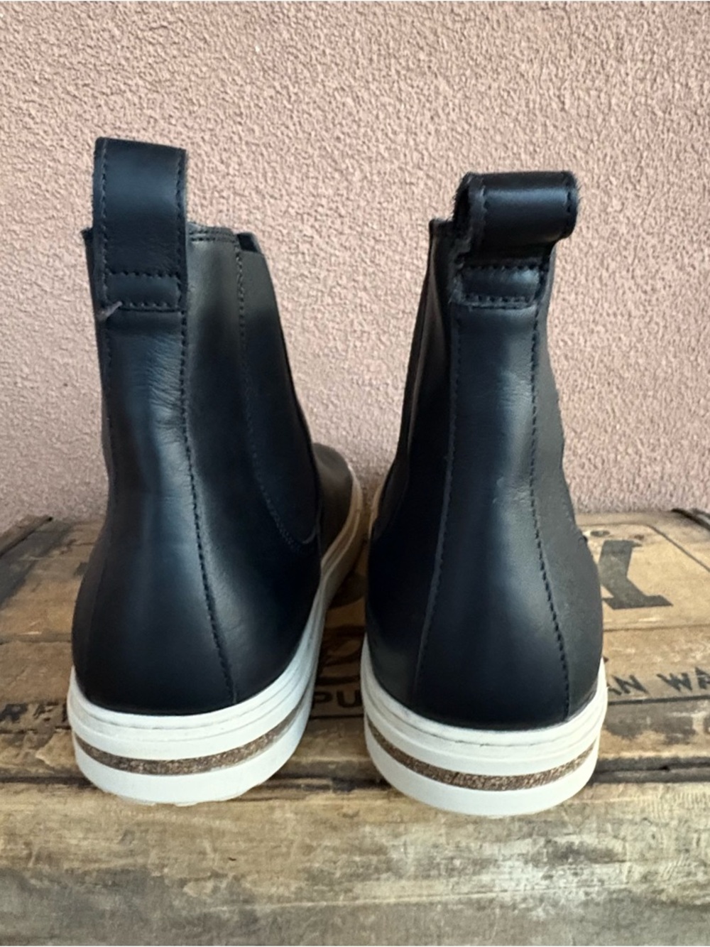 Birkenstock Bend Chelsea Boot In Black Leather - Picture 5 of 11